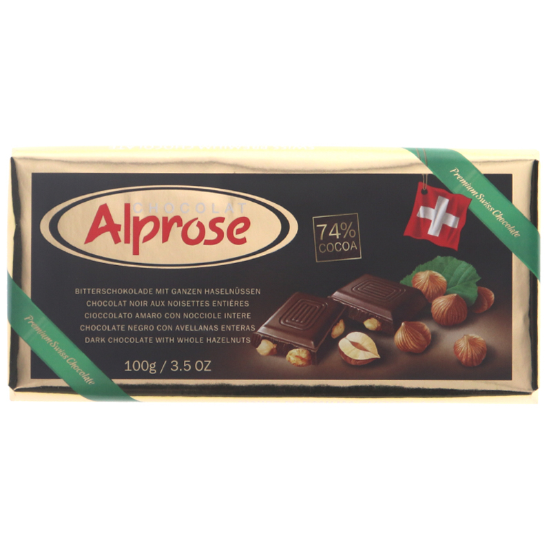 Mörk Choklad 74% Hasselnötter - 50% rabatt