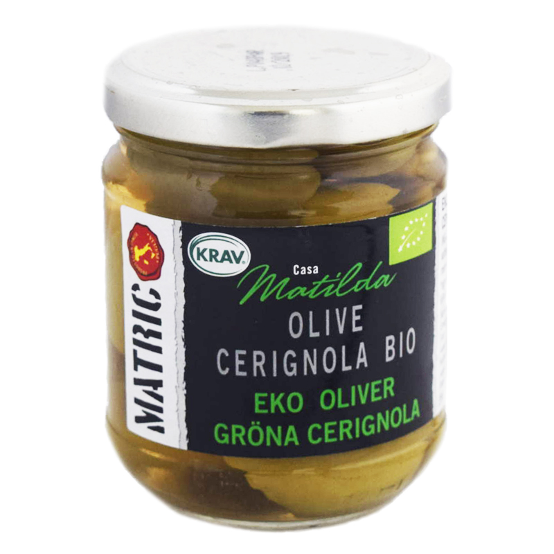 Eko Gröna Oliver "Cerignola" 180g - 43% rabatt