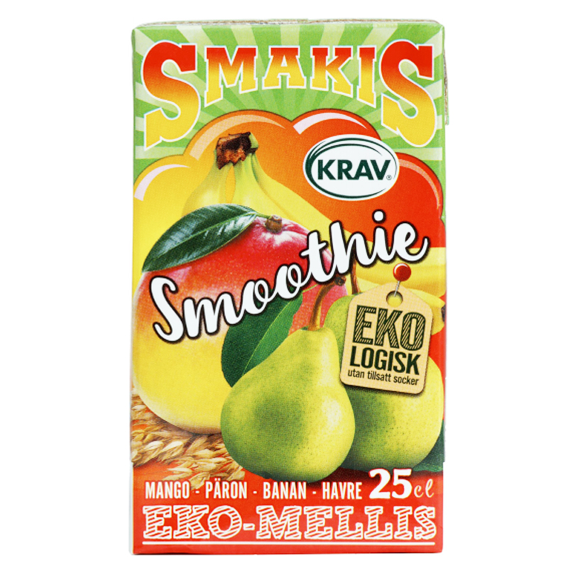 Eko Smoothie Mango Päron Banan & Havre 25cl - 27% rabatt