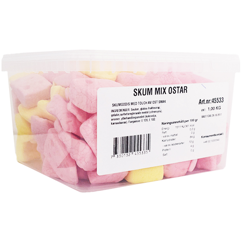 Skumgodis Jordgubb 1 kg - 19% rabatt