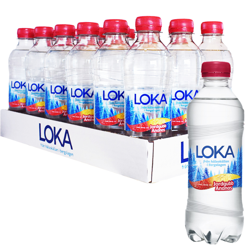 Hel Platta Loka Jordgubb & Ananas 18 x 33cl - 53% rabatt