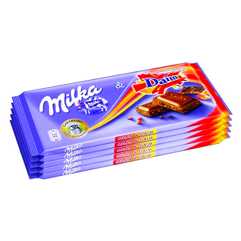 Mjölkchoklad Daim 5 x 100g - 33% rabatt