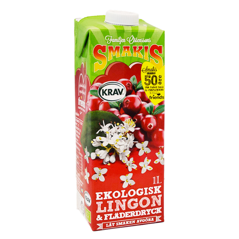 Eko Lingon- & Fläderdryck 1l - 40% rabatt