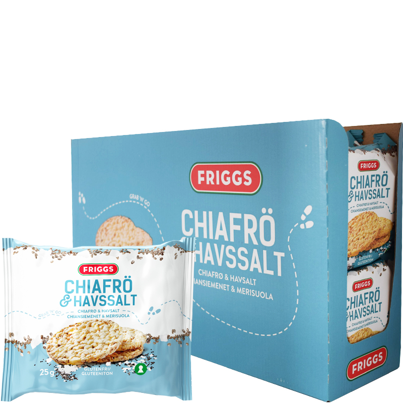 Majskakor Chiafrön & Havssalt 22-pack - 50% rabatt