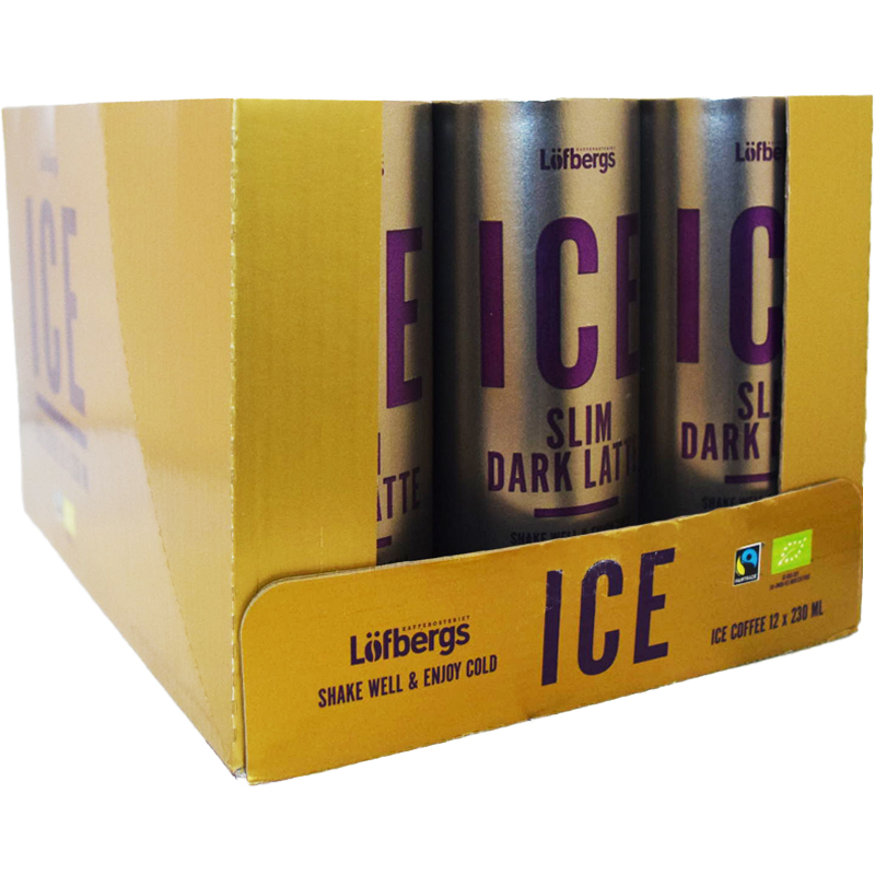 Hel Platta Kaffedryck "Slim Dark Latte" 12 x 230ml - 75% rabatt