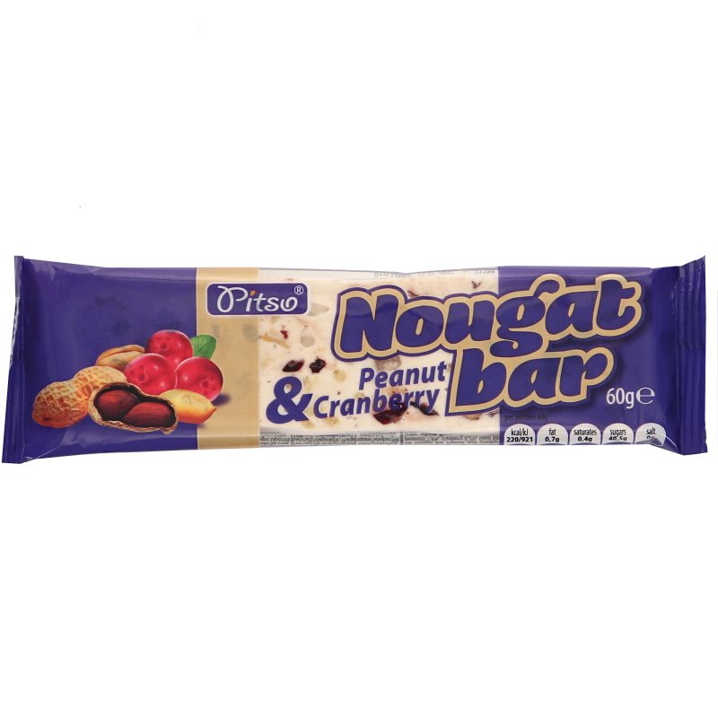 Nougatbar Jordnötter & Tranbär - 11% rabatt