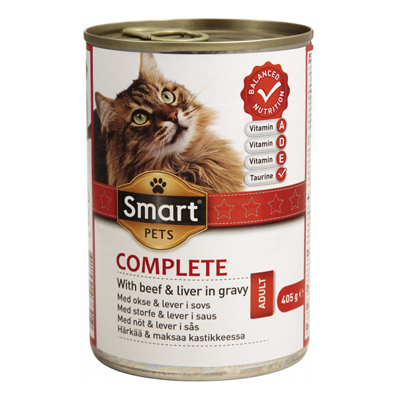 Kattmat "Beef & Liver In Gravy" 400g - 24% rabatt