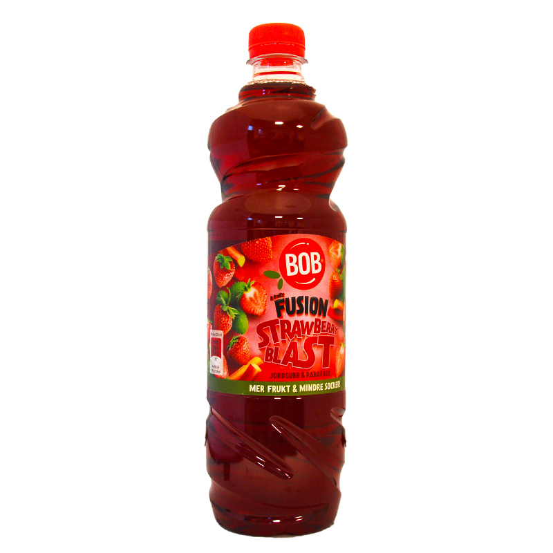 BOB Fruktdryck Jordgubb & Rabarber - 47% rabatt