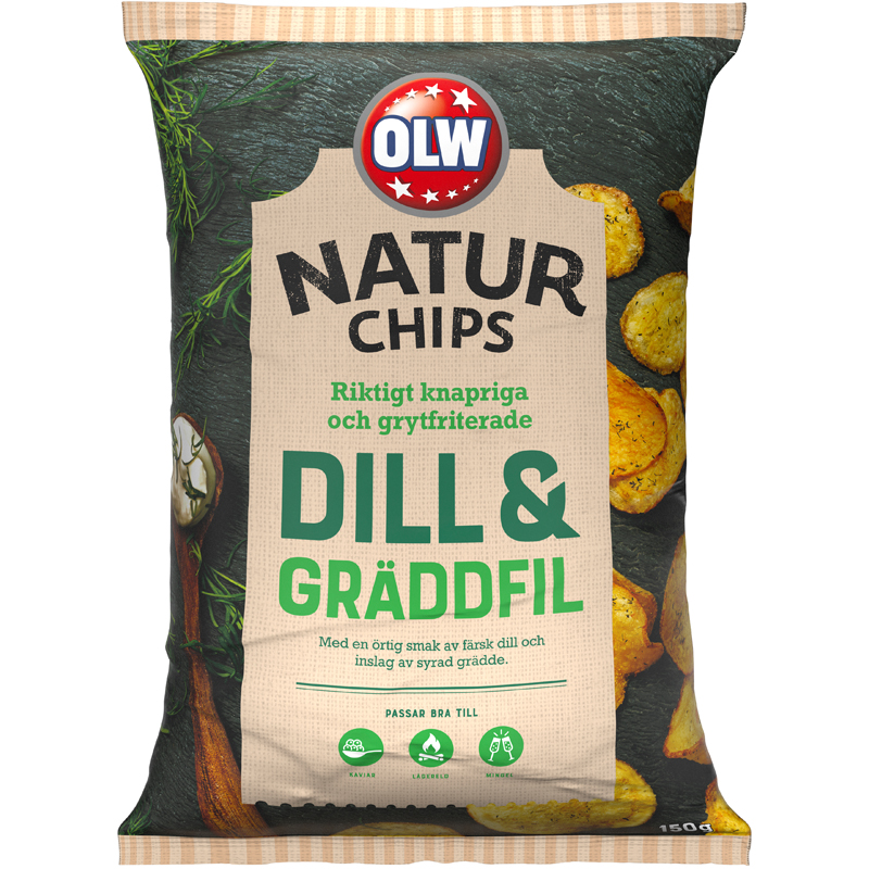 Naturchips Dill & Gräddfil - 25% rabatt