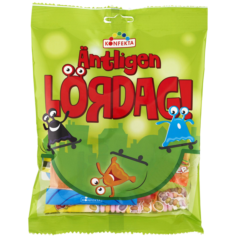 Godispåse "Äntligen Lördag" 125g - 60% rabatt