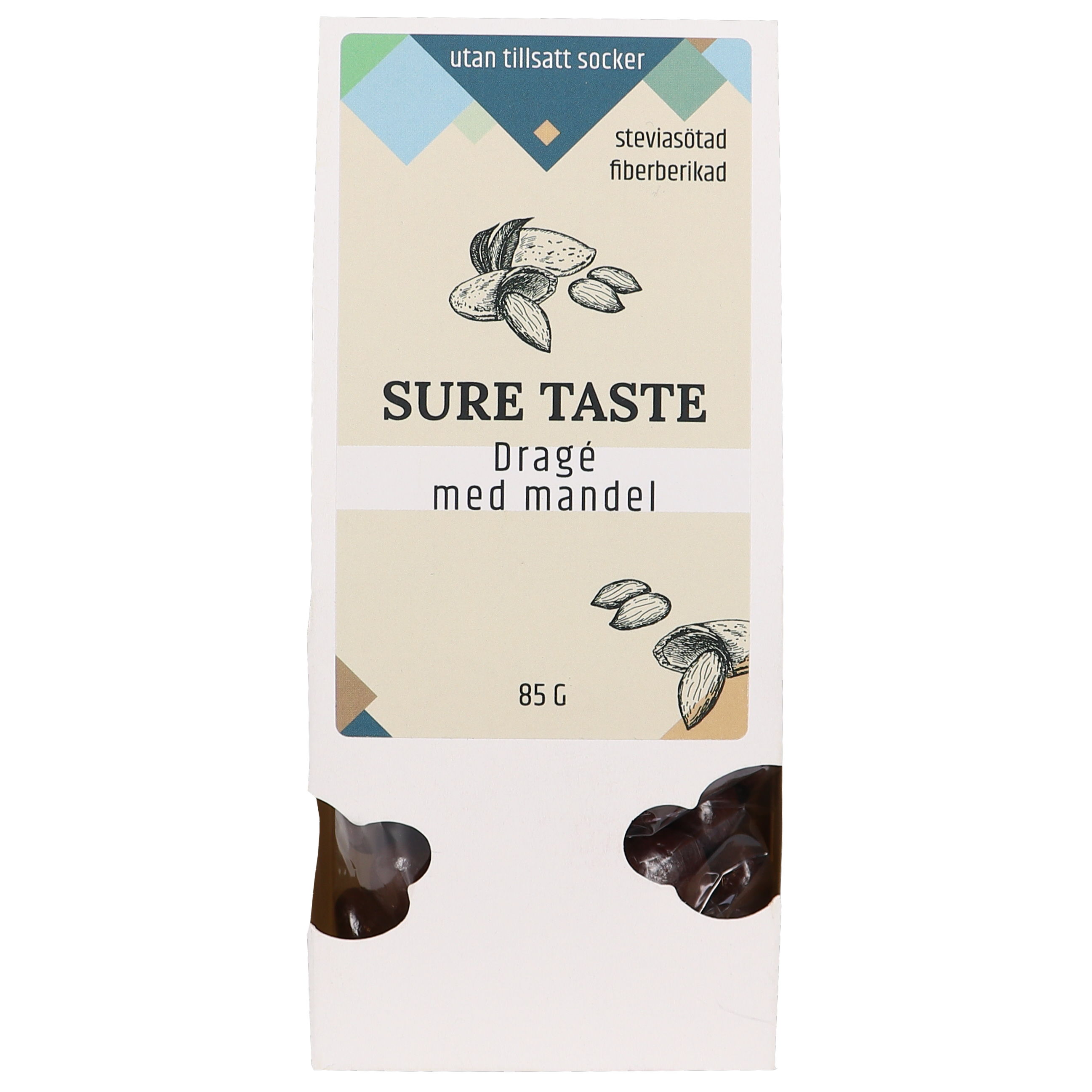 Dragé Mörk Choklad Mandel - 75% rabatt