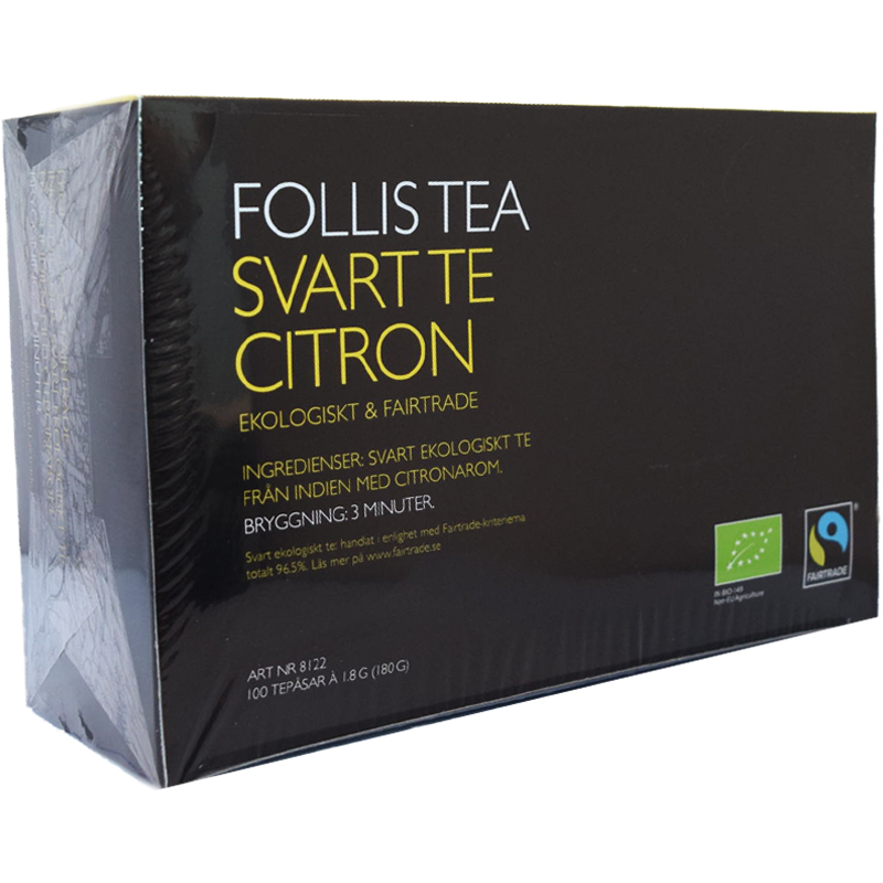 Svart Te Citron 100-pack - 74% rabatt