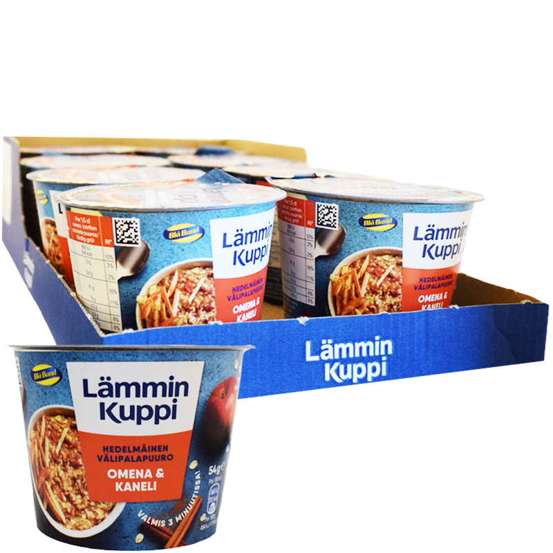 Hel Låda Mellanmålsgröt Äpple & Kanel 8 x 54g - 67% rabatt