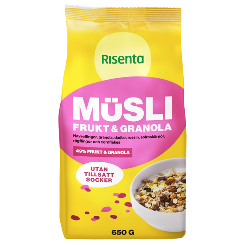 Müsli "Frukt & Granola" 650g - 57% rabatt