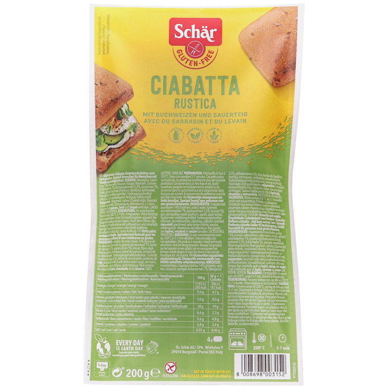 Glutenfritt Bröd Ciabatta - 38% rabatt