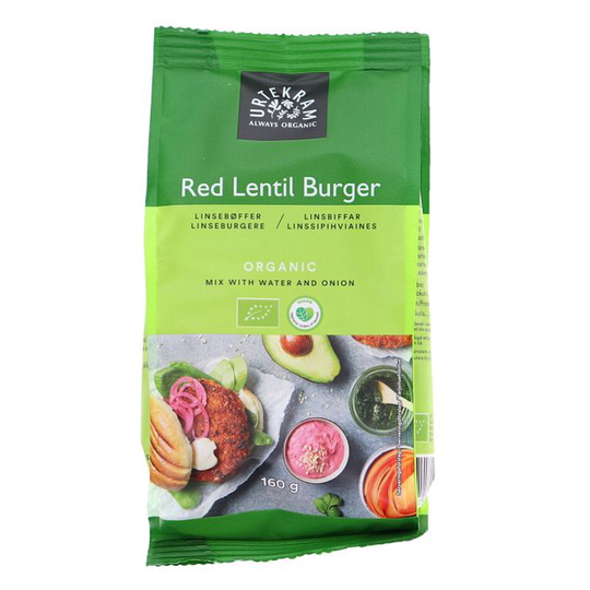 Urtekram Eko Burgermix Röda Linser