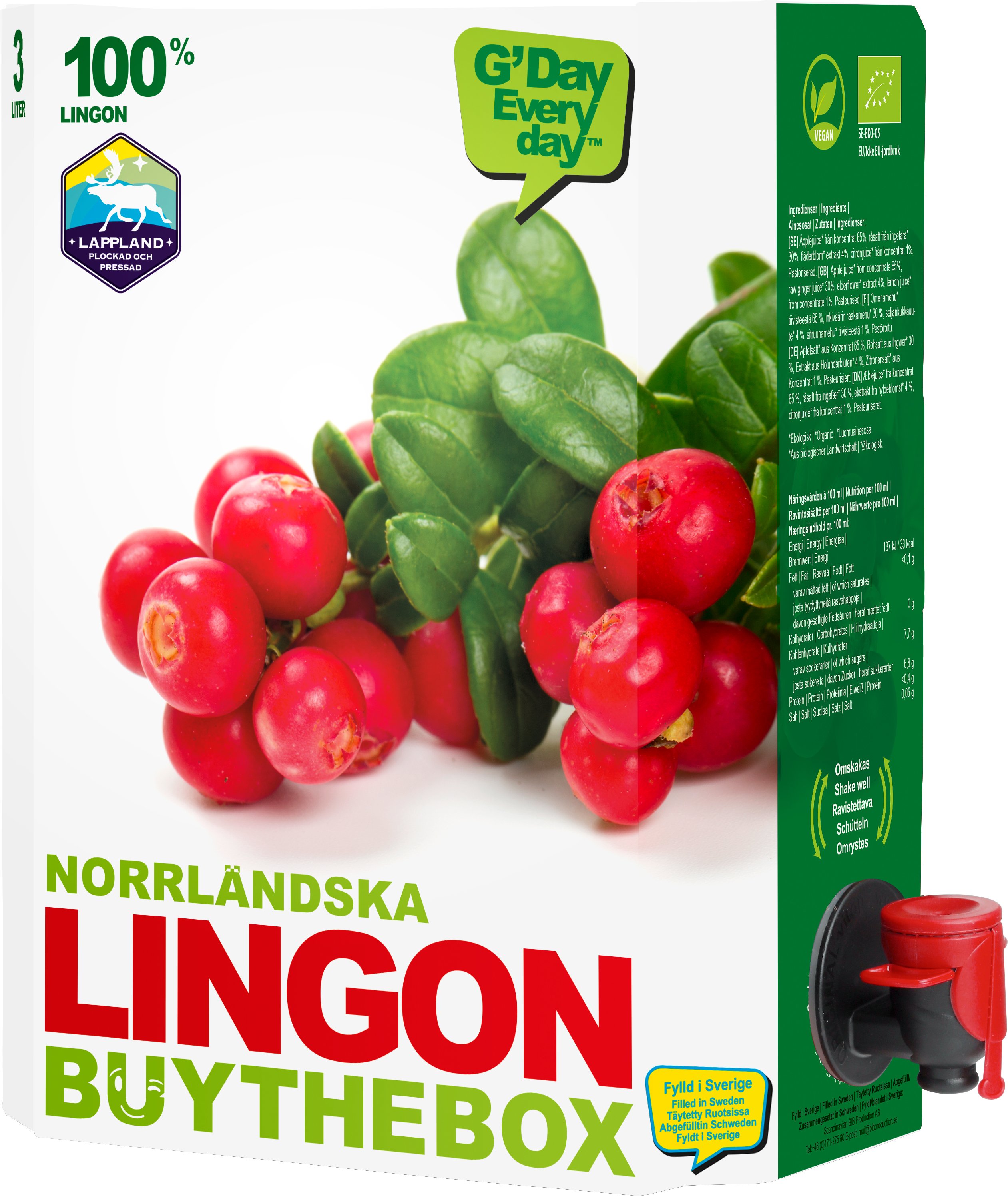 Norrländsk Lingonjuice - 24% rabatt