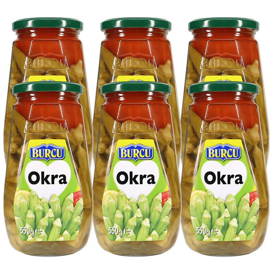 Burcu Okra Inlagd 6-pack