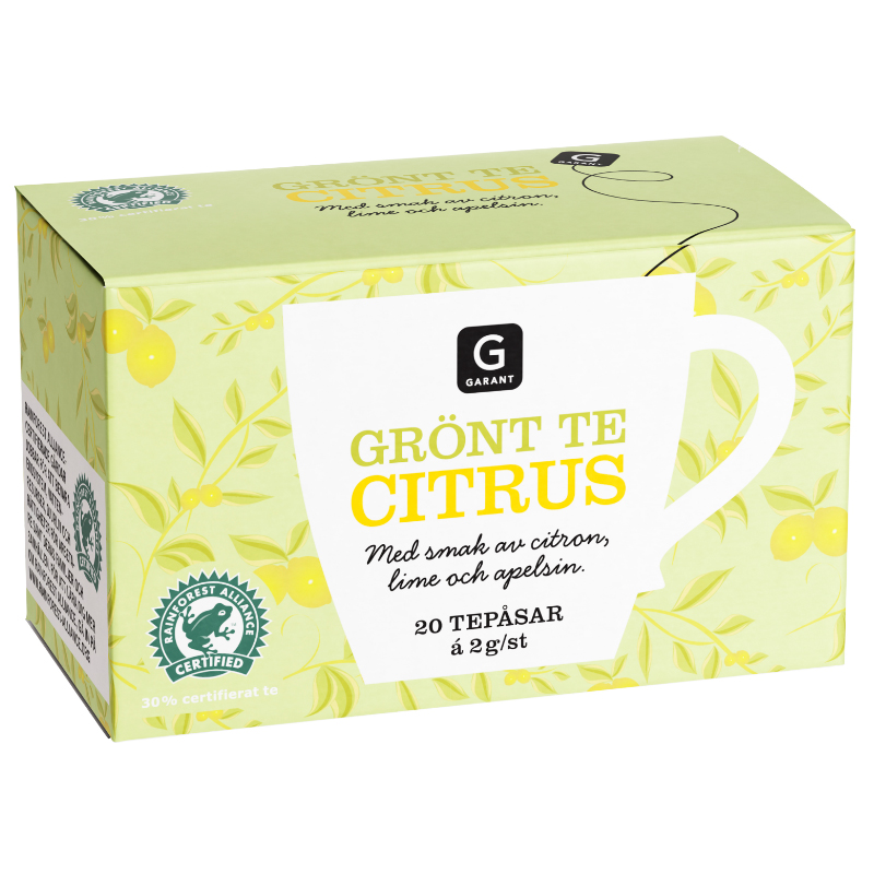 Grönt Te Citrus 20 x 2g - 50% rabatt