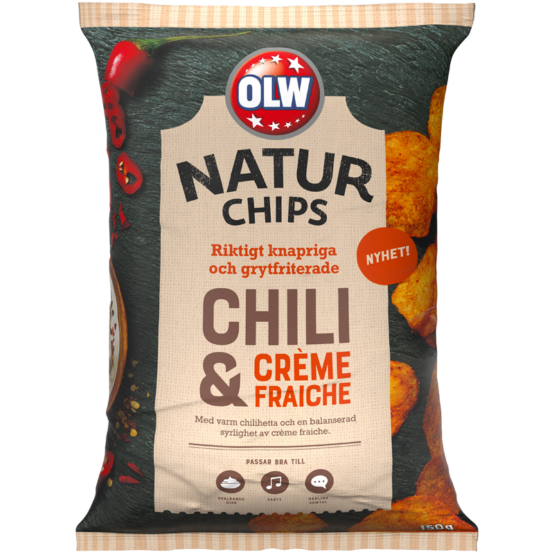Naturchips Chili & Creme Fraiche - 25% rabatt