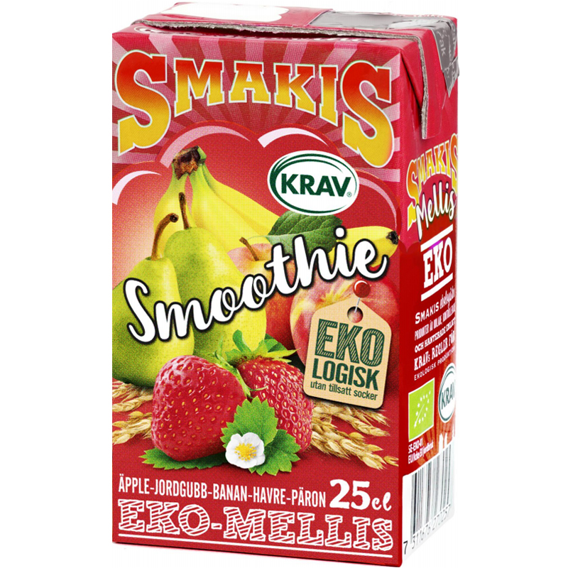 Eko Smoothie Jordgubb, Banan & Havre 25cl - 27% rabatt