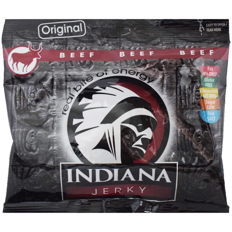 Torkat Kött "Indiana Jerky Original" 60g - 60% rabatt