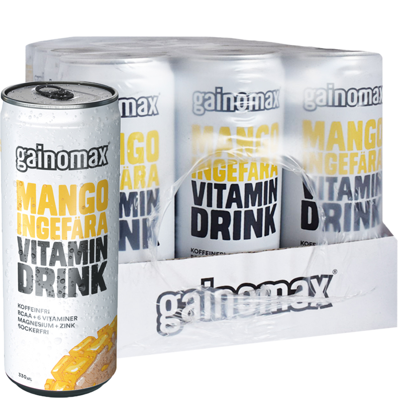 Vitamindryck Mango & Ingefära 12-pack - 74% rabatt