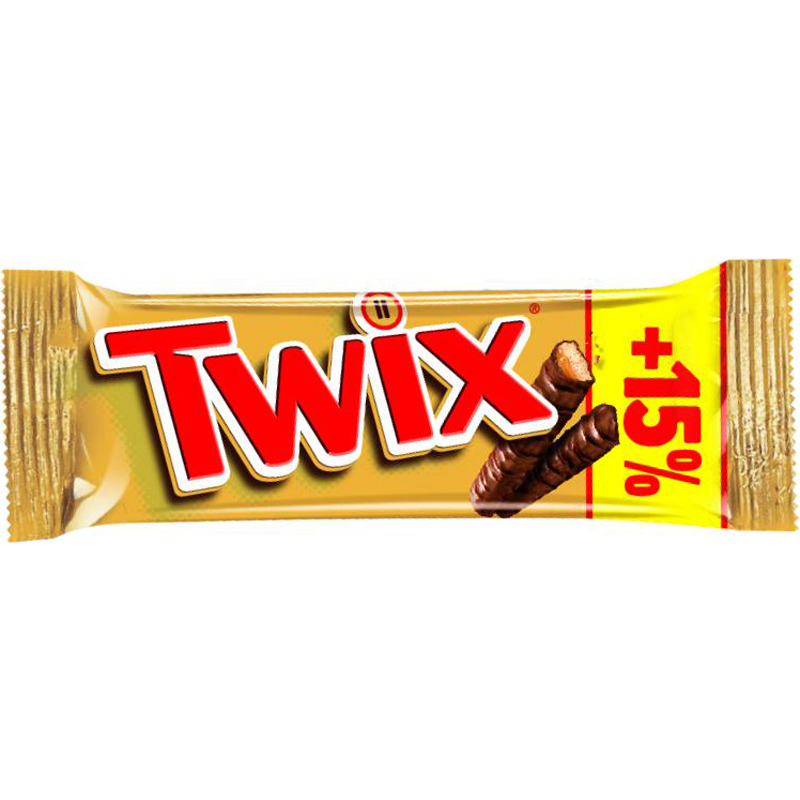 Twix "+15%" 58g - 44% rabatt