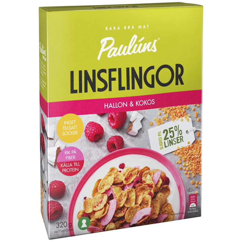 Linsflingor Hallon & Kokos - 27% rabatt
