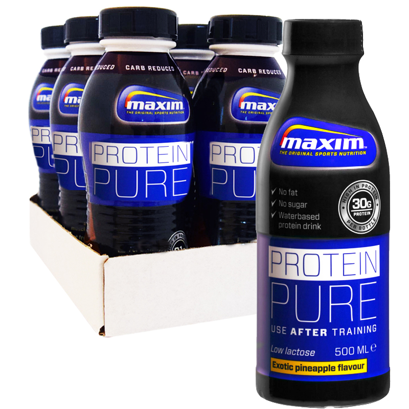 Hel Låda Proteindryck "Exotic Pineapple" 12 x 500ml - 78% rabatt