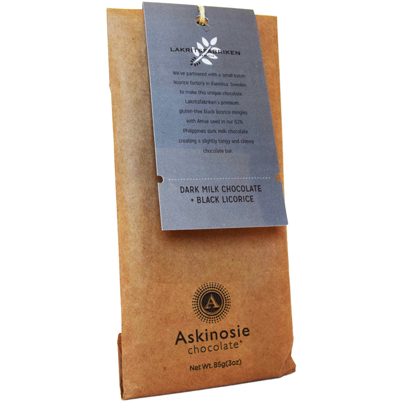 Mörk Mjölkchokladkaka Lakrtis 85g - 78% rabatt