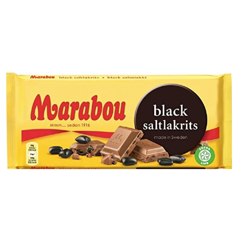 Marabou Black Saltlakrits - 32% rabatt