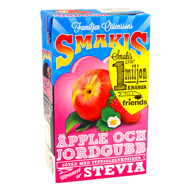 Fruktdryck Äpple & Jordgubb Stevia 250ml - 21% rabatt