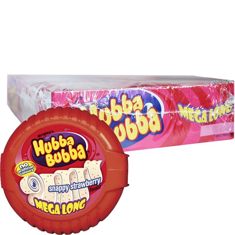 Hel Låda Tuggummin "Snappy Strawberry" 12 x 56g - 34% rabatt