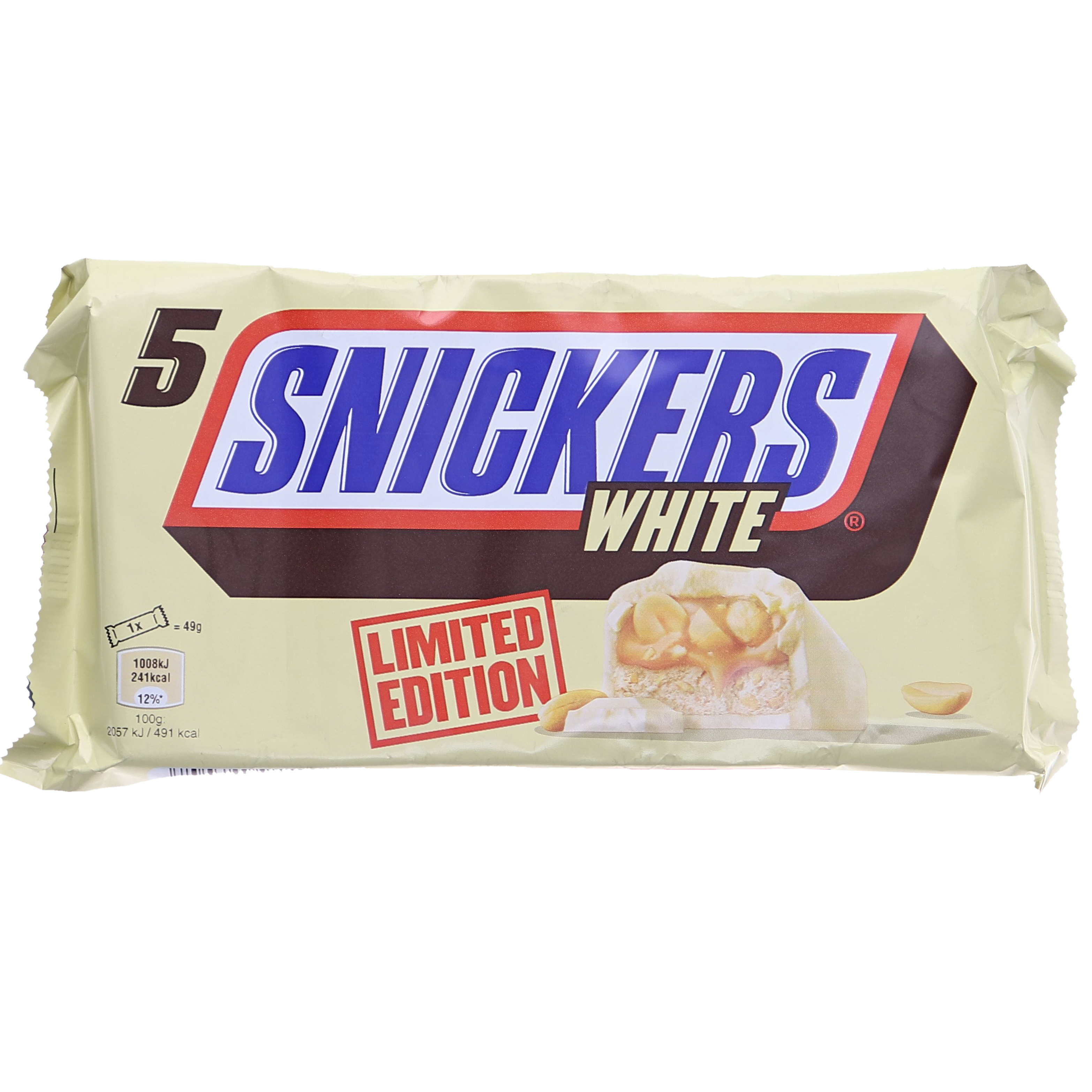 Vit Snickers 5-pack - 62% rabatt