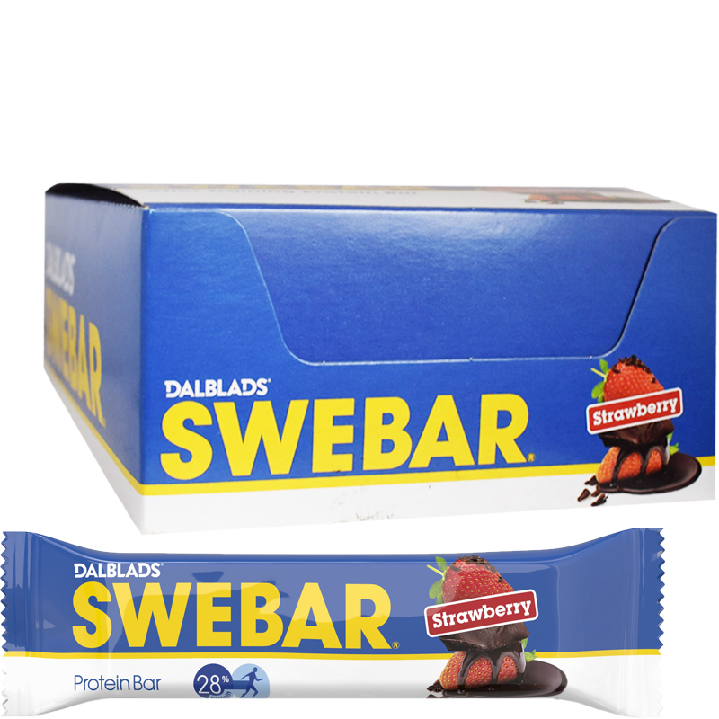 Hel Låda Proteinbars "Strawberry" 20 x 55g - 36% rabatt