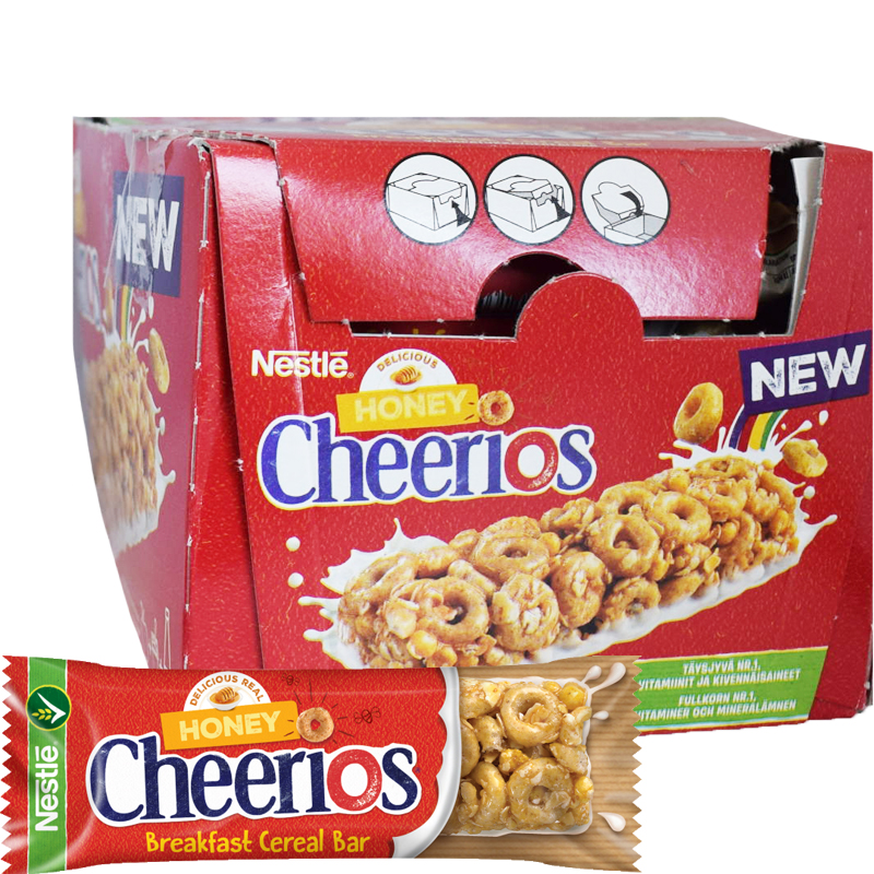 Hel Låda Bars "Honey Cheerios" 16 x 22g - 37% rabatt