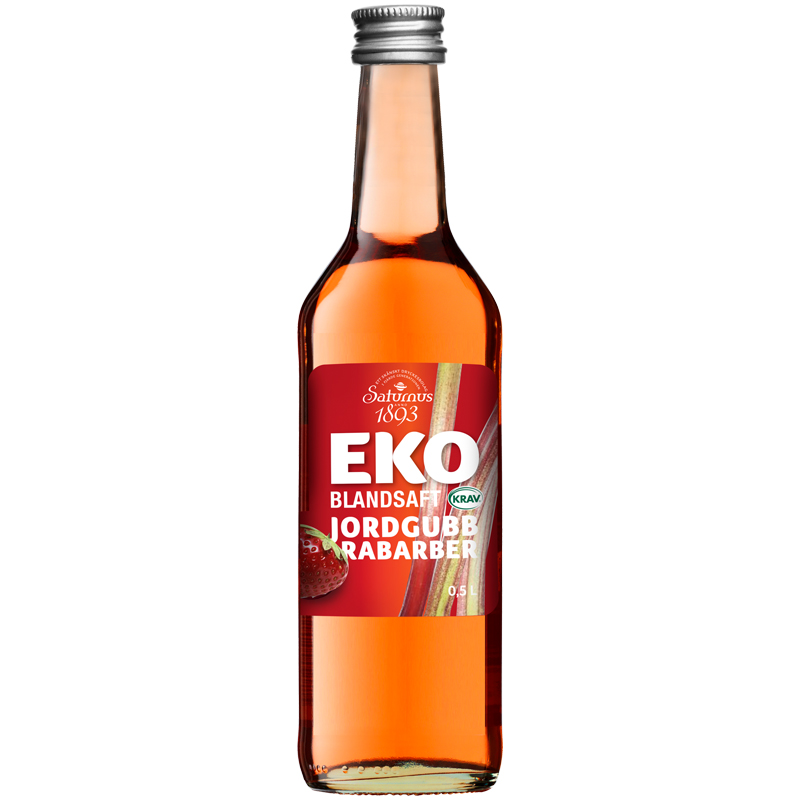 Eko Blandsaft Jordgubb & Rabarber 50cl - 56% rabatt