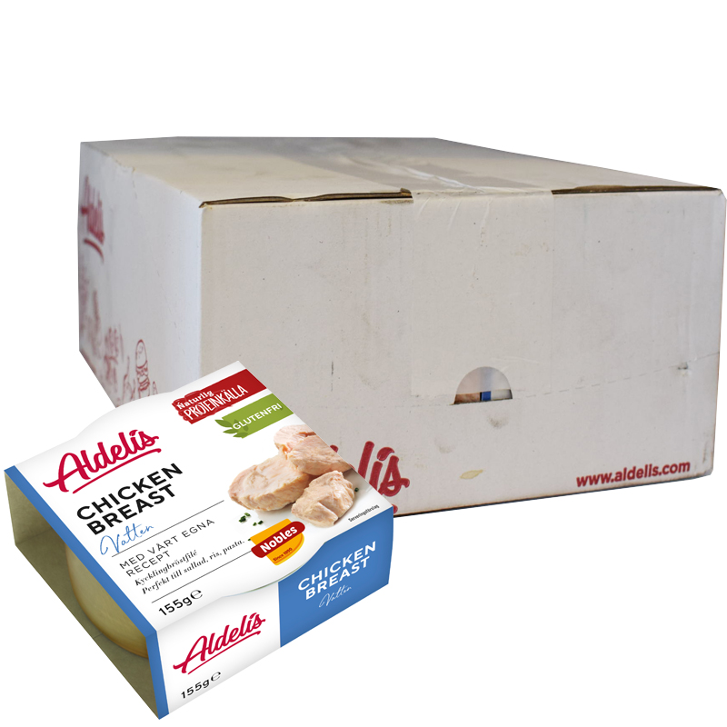 Kycklingbröst i vatten 12x155g - 23% rabatt