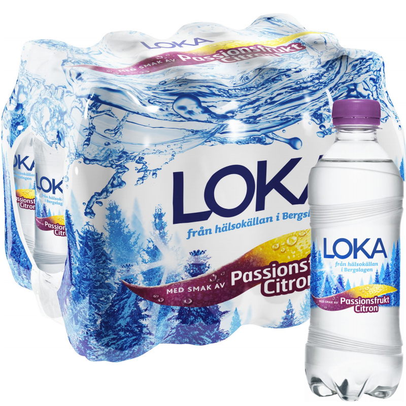 Kolsyrat Vatten Passionsfrukt & Citron 12 x 33cl - 37% rabatt