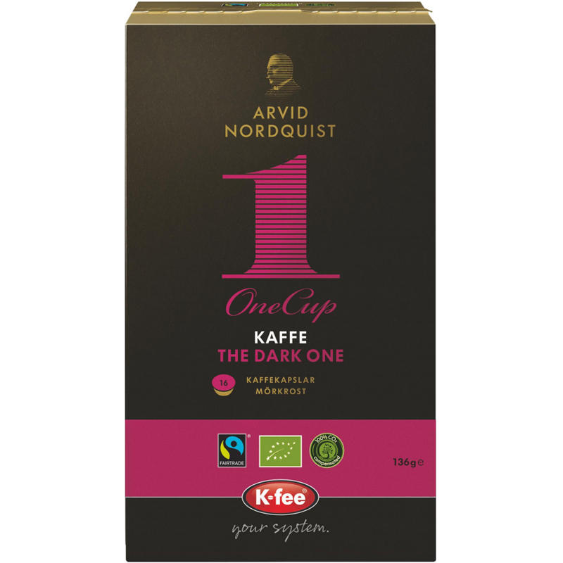Eko Kaffekapslar "The Dark One" 16-pack - 15% rabatt