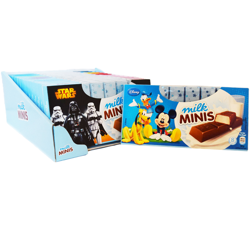 Hel Låda Choklad "Milk Minis" 16 x 100g - 52% rabatt