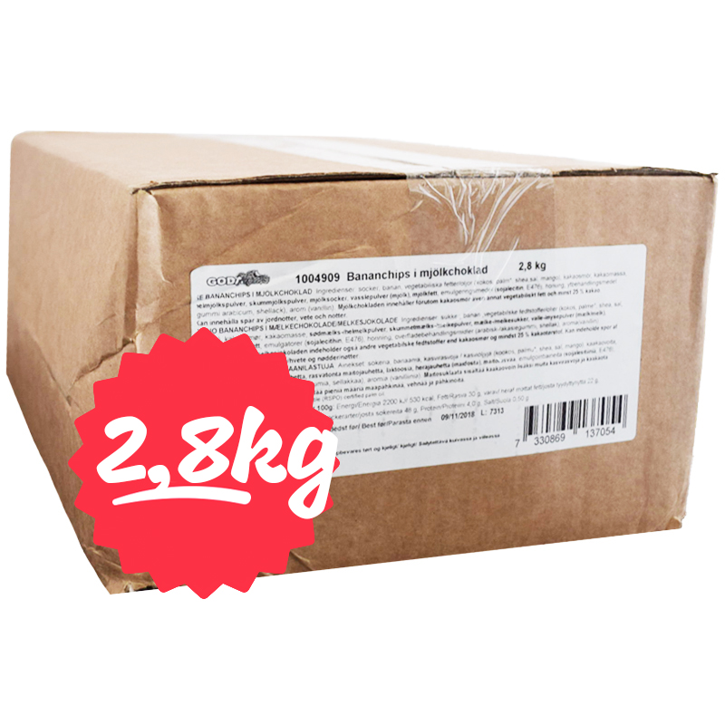 Hel Låda Godis Bananchips 2,8kg - 71% rabatt