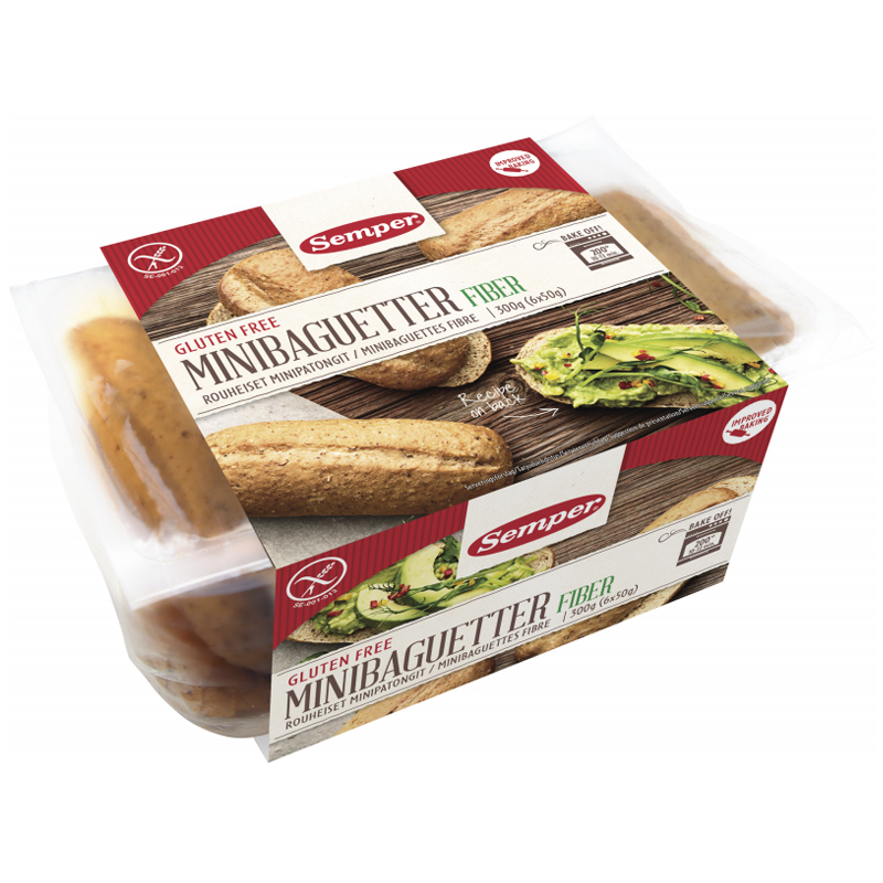 Minibaguetter Glutenfri 6 x 50g - 44% rabatt