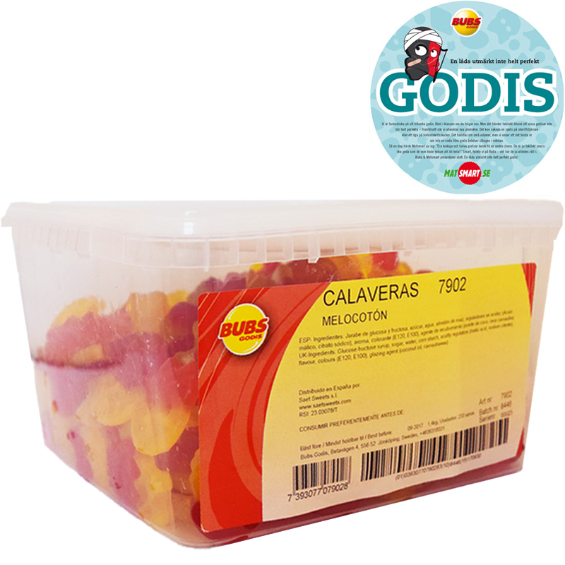 Hel Låda Fruktskallar 1,4kg - 71% rabatt
