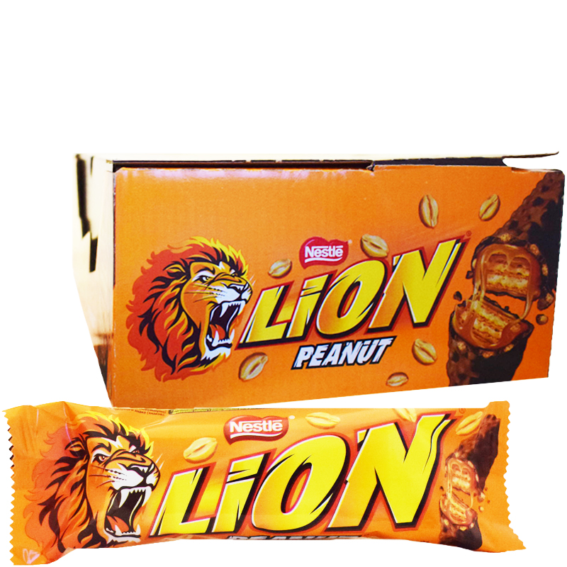 Hel Låda Godisbars "Lion Peanut" 40 x 40g - 51% rabatt