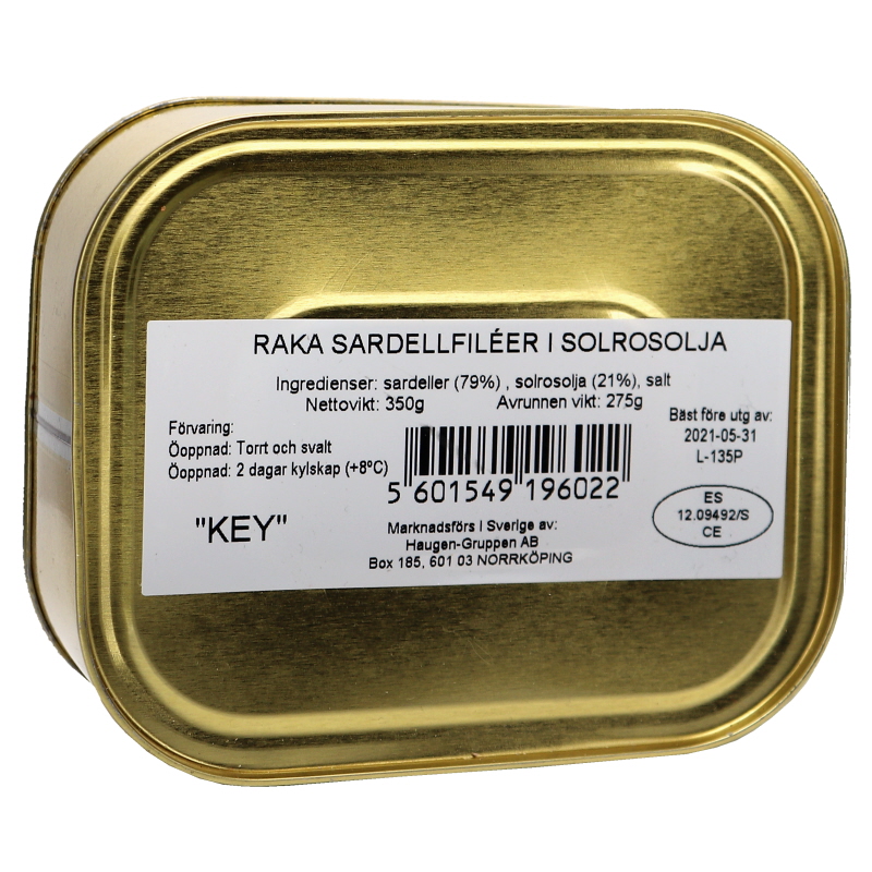 Sardeller I Solrosolja - 27% rabatt