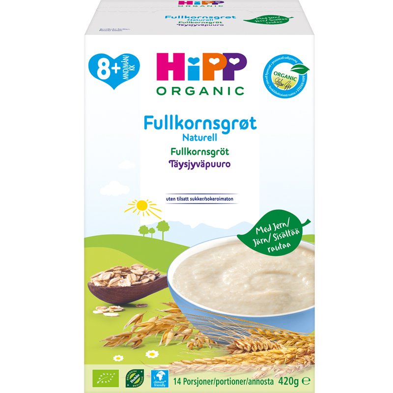 Eko Fullkornsgröt Naturell 8m - 44% rabatt