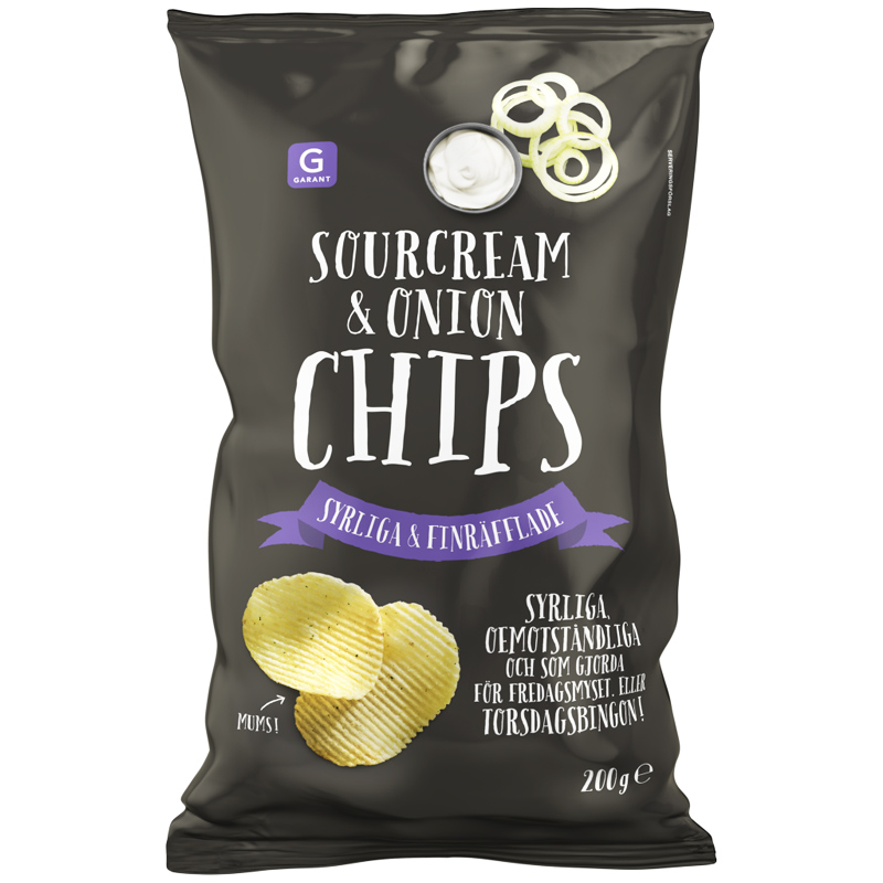 Chips Sourcream & Onion 200g - 69% rabatt