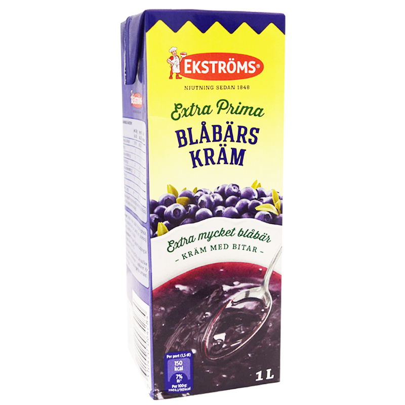 Blåbärskräm "Extra Prima" 1l - 34% rabatt